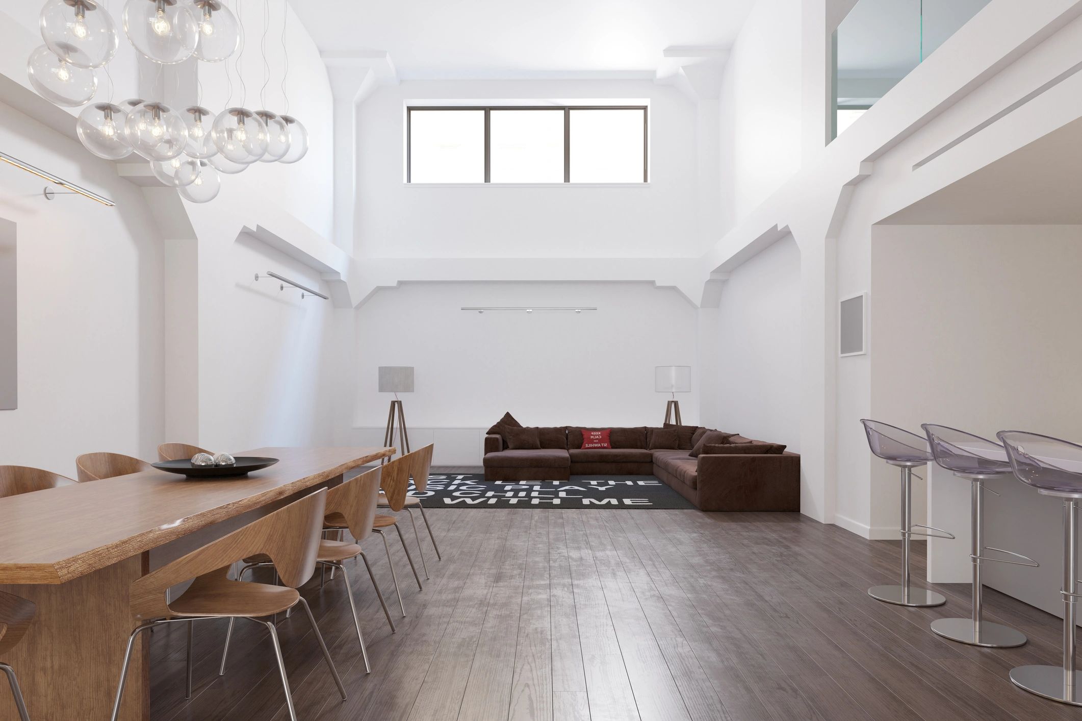 Modern open-plan living space